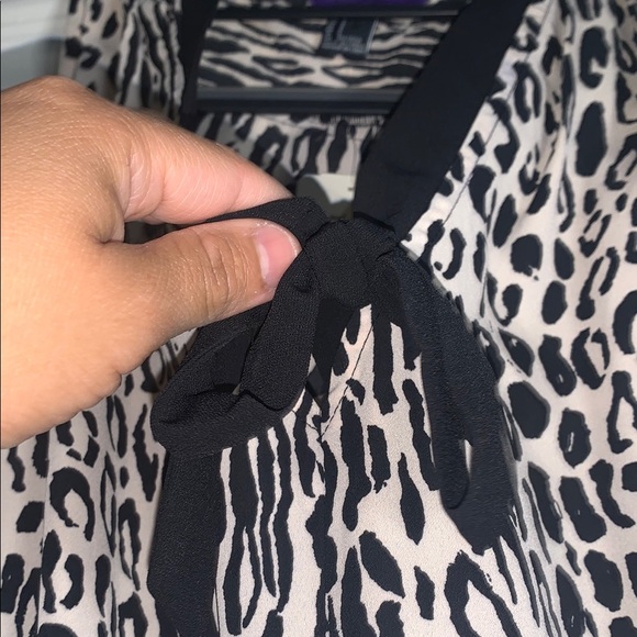 NWT forever 21 Chic Leopard Print Black Dress size s - Picture 6 of 9